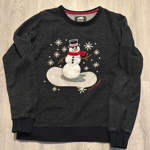 Roots Black Snowman Sweater